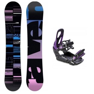 Product detail of Raven Supreme black dámský snowboard + Raven S230 Black/violet vázání
