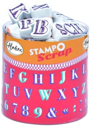 Product detail of Razítka Stampo Scrap - abeceda a číslice 54 ks