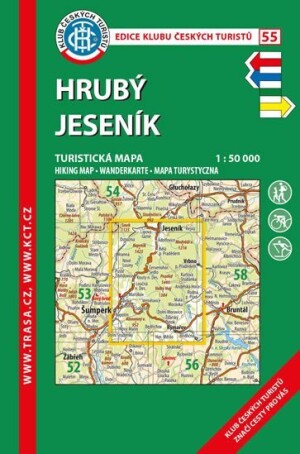 Product detail of KČT 55 Hrubý Jeseník 1:50 000/turistická mapa