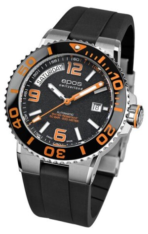 Product detail of Epos Sportive DD 3441.142.99.92.55 - Černý kaučukový řemínek