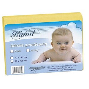 Product detail of Bellatex Dětské jersey prostěradlo, žlutá, 60 x 120 cm