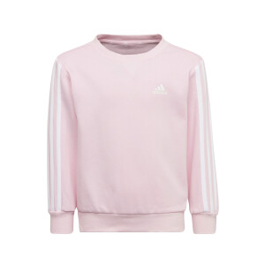 Product detail of Dětská mikina adidas  Essentials 3-Stripes Crew Neck Clear Pink 128 cm