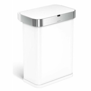 Product detail of Simplehuman Obdélníkový bezdotykový koš s hlasovým a pohybovým ovládáním 58 l, bílá