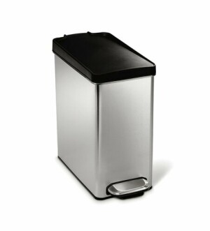 Product detail of Pedálový odpadkový koš Simplehuman – 10 l, hranatý, plastové víko, matná nerez ocel