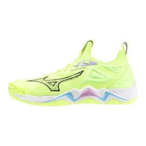 Product detail of Pánská sálová obuv Mizuno  Wave Momentum 3  Neo Lime/Black/Splish Splash  EUR 44