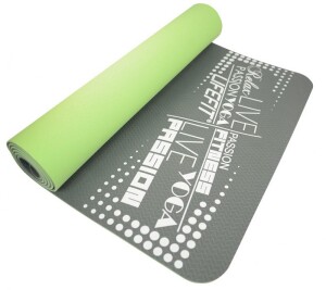 Product detail of Lifefit Podložka YOGA MAT TPE, 183x61x0.5cm, dvouvrstvá, zeleno-šedá
