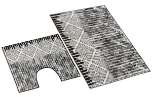 Product detail of Bellatex Sada koupelnových předložek Kosočtverce 3D, 60 x 100 cm, 60 x 50 cm