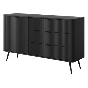 Product detail of ArtLas Komoda LINA 138 D3S | černá