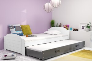 Product detail of BMS Dětská postel s přistýlkou ​​LILI 2 | bílá 90 x 200 cm Barva: Bílá - grafit