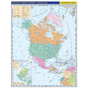Product detail of Severní a střední Amerika - příruční politická mapa A3/1:33 mil.