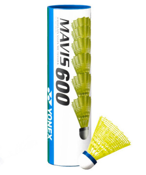 Product detail of Badmintonové míče Yonex  Mavis 600 Yellow (6 Pack)  modrý proužek (do 11-21°C)