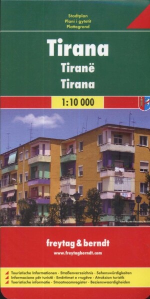 Product detail of PL 118 Tirana 1:10 000 / plán města