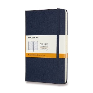 Product detail of Zápisník Moleskine VÝBĚR BAREV - tvrdé desky - M, linkovaný 1331/111520 - Zápisník Moleskine - tvrdé desky modrý