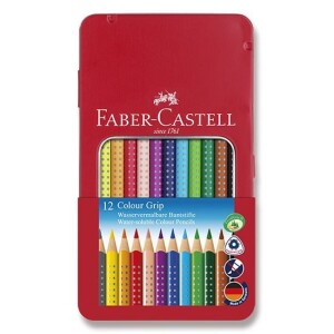 Product detail of Faber - Castell Pastelky trojhranné Grip 2001 - plechová krabička 12 ks