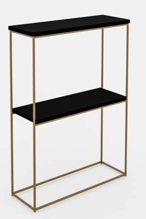 Product detail of ArtAdrk Příruční stolek VELO | zlaté nohy Barva: Černá