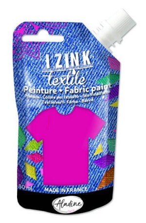 Product detail of Textilní barva IZINK Textile - fuchsia, 80 ml
