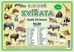 Product detail of Exotická zvířata - Sada 24 karet - Petr Kupka