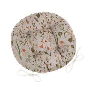 Product detail of Bellatex Sedák DITA kulatý prošívaný Větvičky režná, 40 cm