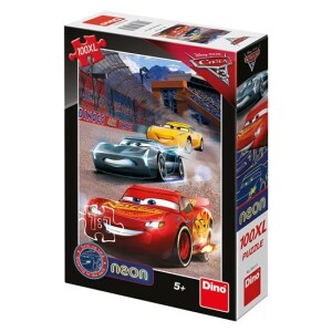 Product detail of Auta 3 - Vítězné kolo: svítící neonové puzzle 100XL dílů