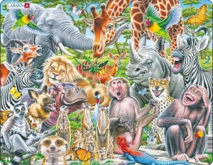 Product detail of Puzzle Šťastná africká zvířátka