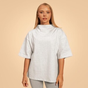 Product detail of BeastPink Dámské triko Oversized Bliss Grey