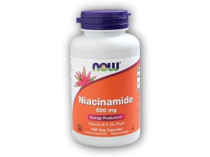 Product detail of NOW Foods Vitamin B3 Nikotinamid (niacinamid) 500mg 100 kapslí