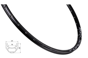 Product detail of Force Ráfek XC BASIC DISC 622x19 36děr, černý