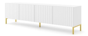 Product detail of ARTBm Tv stolek WAVE 200 | 4D Provedení: Bílý mat / zlaté nohy