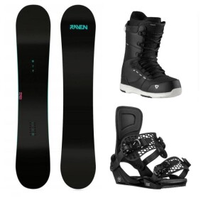 Product detail of Raven Pure mint dámský snowboard + Gravity Rise black vázání + Gravity Bliss black/white boty