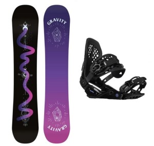 Product detail of Gravity Sirene Black 24/25 dámský snowboard + Gravity G2 Lady black vázání + sleva 400,- na příslušenství