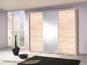 Product detail of ArtMadex Šatní skříň PENELOPA 255 | dub sonoma se zrcadlem