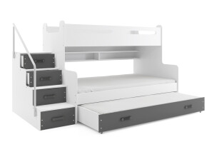 Product detail of BMS Dětská patrová postel s přistýlkou MAX 3 Barva: Šedá