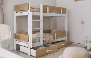 Product detail of ArtBed Dětská patrová postel ETTORE | 80 x 180 cm Provedení: Moření - Akryl