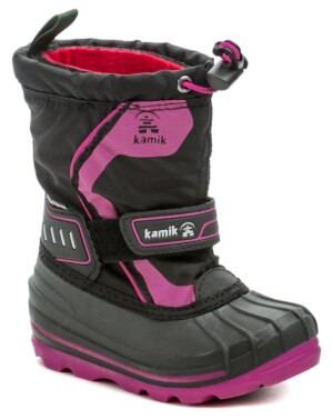 Product detail of Kamik Snowcoast4 black magenta dětské zimní sněhule