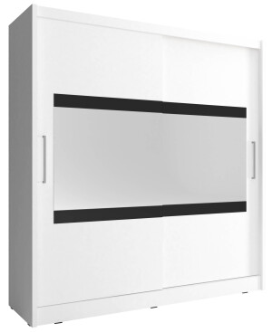 Product detail of ArtPS Šatní skříň JAMIE IV 200 | bílá Barva: Bílá