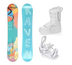 Product detail of Raven Anna snowboard + Raven S230 White vázání + Raven Pearl white boty