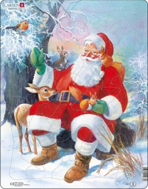 Product detail of Puzzle Santa a zvířátka