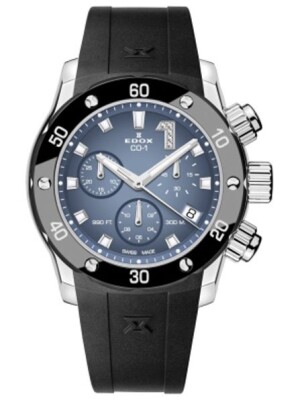 Product detail of EDOX CO-1 Chronolady Quartz Chronograph 10255-3CA-BUIDN