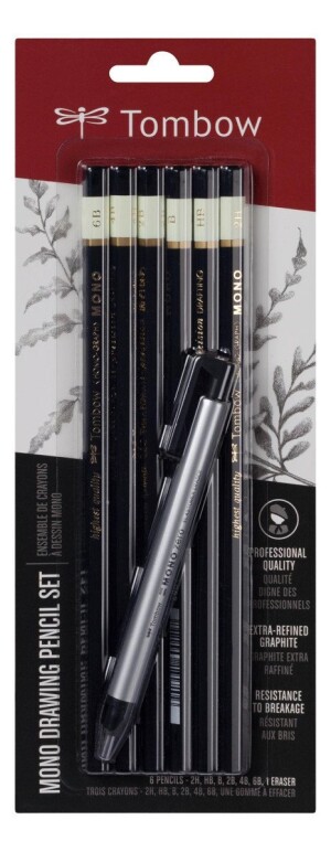 Product detail of Tombow Kreslící sada 6 tužek + pryž
