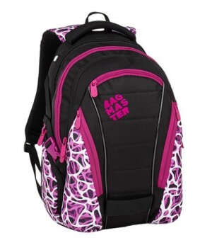 Product detail of Bagmaster Studentský batoh BAG 9 C PURPLE/WHITE/BLACK