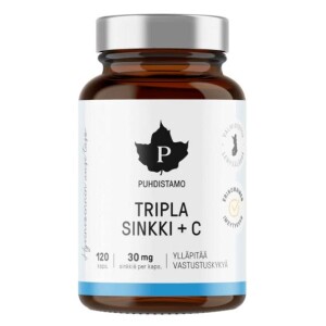 Product detail of Puhdistamo Triple Zinc + Vitamin C 120 kapslí