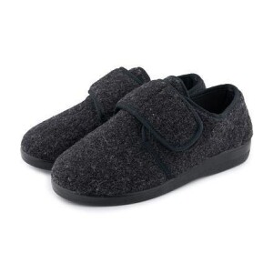 Product detail of Vlnka Bačkory z vlněného filcu na suchý zip - tmavě šedá POUZE EU 36 (VÝPRODEJ)