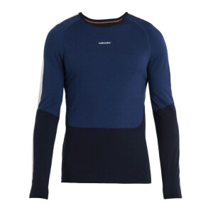 Product detail of Pánské tričko Icebreaker Merino 200 Sonebula LS Crewe Mid Navy/Royal Navy/Snow/Cb XL