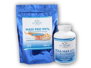 Product detail of FitSport Nutrition Maxi Pro 90% 750g + BCAA 4:1:1 240cps