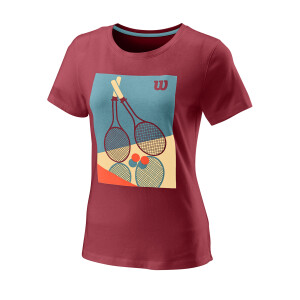 Product detail of Dámské tričko Wilson  Racket Duo Tech Tee W Earth M