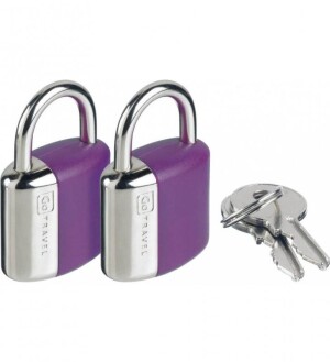 Product detail of Go Travel sada zámků s klíčky Secure Lock violet