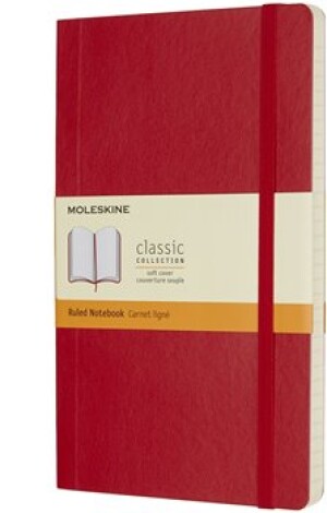 Product detail of Moleskine Zápisník měkké desky A5 linkovaný červený