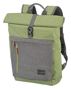 Product detail of Travelite Basics Roll-up Backpack Green/Grey batoh