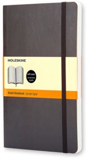 Product detail of Moleskine Zápisník Reporter tvrdé desky L, linkovaný, černý linkovaný A5 120 listů