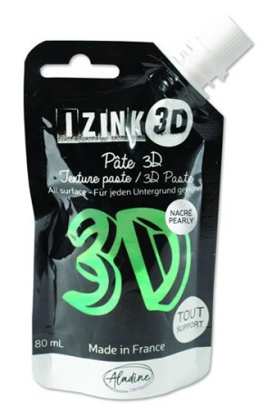 Product detail of Reliéfní pasta 3D IZINK - agave, perleťová modrozelená, 80 ml